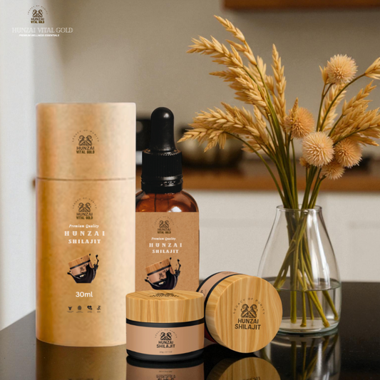 Organic Himalayan Shilajit Drops – Pure Resin Extract with 70% Fulvic Acid | Natural Energy Supplement