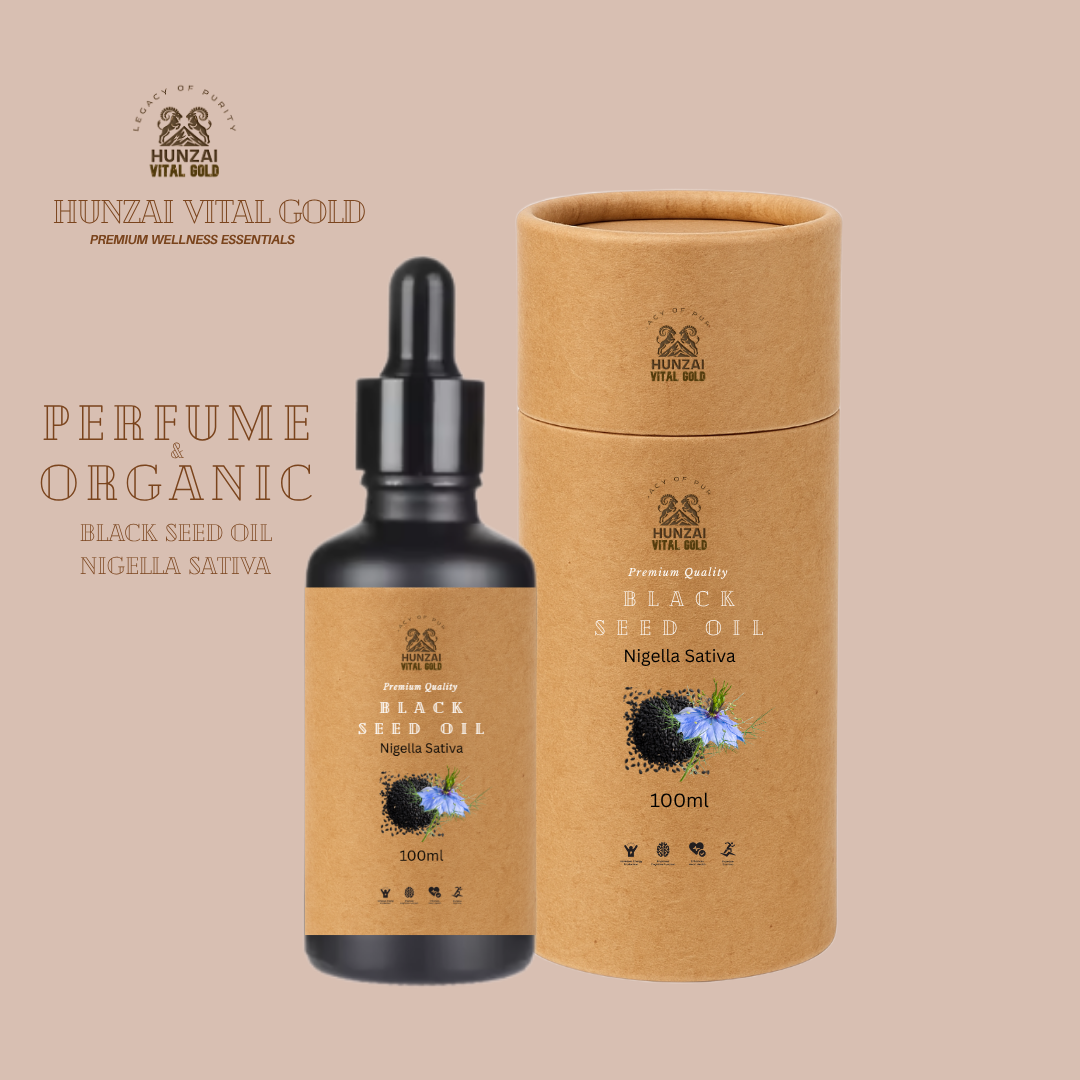 Organic Pure Black Seed Oil – Cold Pressed Nigella Sativa Oil – 100% Natural Skin and Hair Care Oil – 100 ml