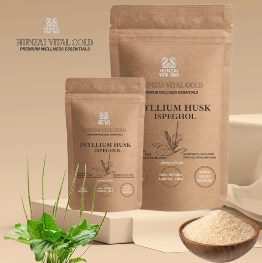 GOLD HUSK ISPEGHOL | Psyllium Husk – 100% Natural Digestive Fiber | Ayurvedic Wellness Superfood Psyllium Husk Isabgol| Plant-Based Wellness