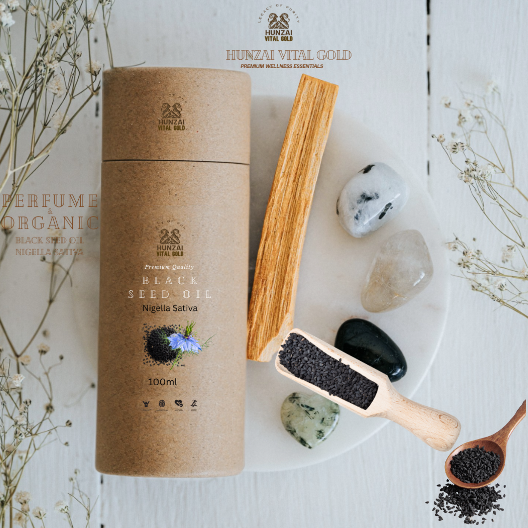 Organic Pure Black Seed Oil – Cold Pressed Nigella Sativa Oil – 100% Natural Skin and Hair Care Oil – 100 ml