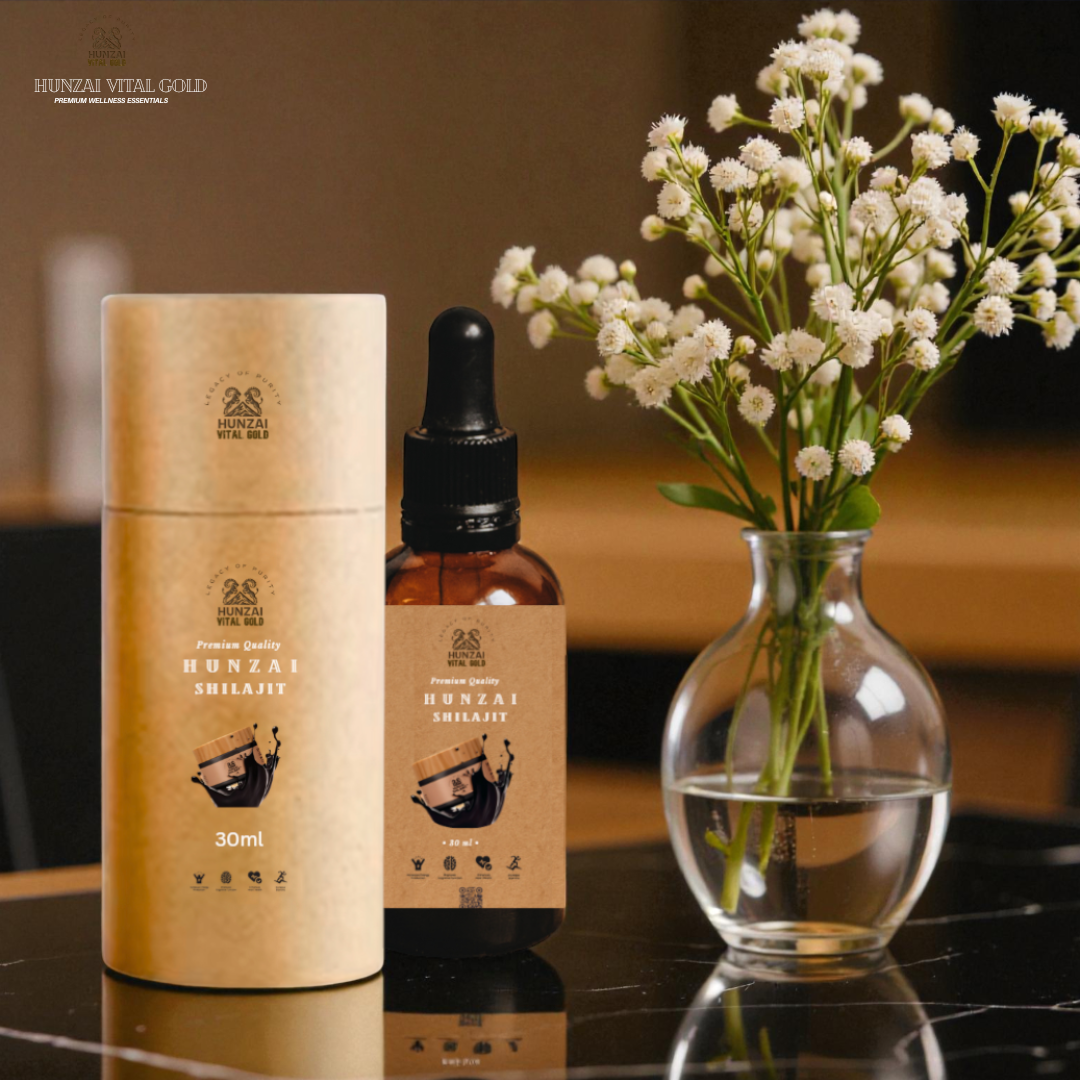 Organic Himalayan Shilajit Drops – Pure Resin Extract with 70% Fulvic Acid | Natural Energy Supplement