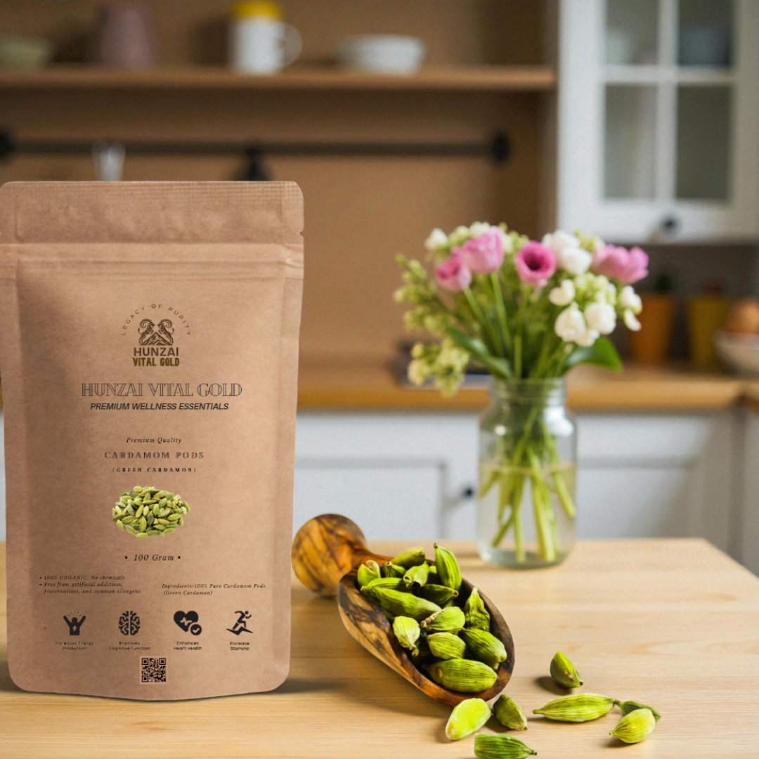 Premium Organic Green Cardamom Pods – Elettaria Cardamom | Fresh, Aromatic & 100% Natural | Organic Tea