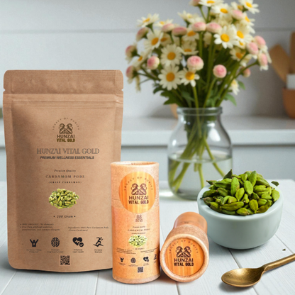 Premium Organic Green Cardamom Pods – Elettaria Cardamom | Fresh, Aromatic & 100% Natural | Organic Tea