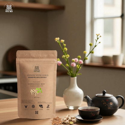 Organic Ashwagandha Root Tea – Premium Withania Somnifera | 100% Chemical-Free Plant-Based Wellness