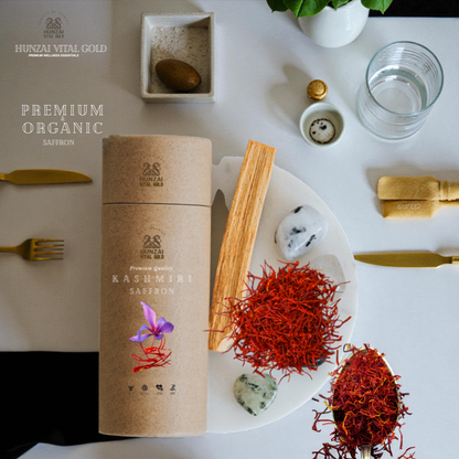 A+ Organic Kashmiri Saffron – Crocus sativus | Pure, Hand-Harvested Grade A+ | Deep Aroma & Rich Flavor 1g