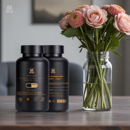 Organic Ashwagandha Capsules 620mg  - 100% Organic & Chemical-Free (vegan)