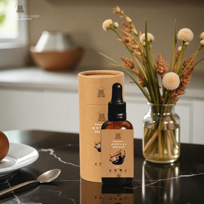 Organic Himalayan Shilajit Drops – Pure Resin Extract with 70% Fulvic Acid | Natural Energy Supplement