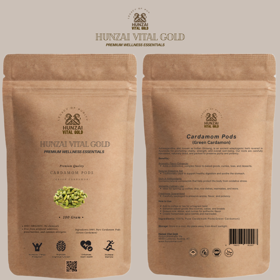 Premium Organic Green Cardamom Pods ||  Elettaria Cardamom  || Fresh Aromatic & Organic ||  Organic Tea | 100% Natural