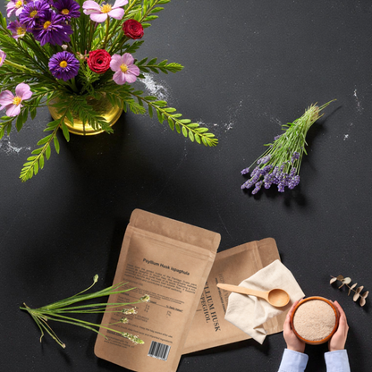 Organic Psyllium- Husk  (Isabgol) – 100% Natural Digestive Fiber | Ayurvedic Superfood for Gut Health