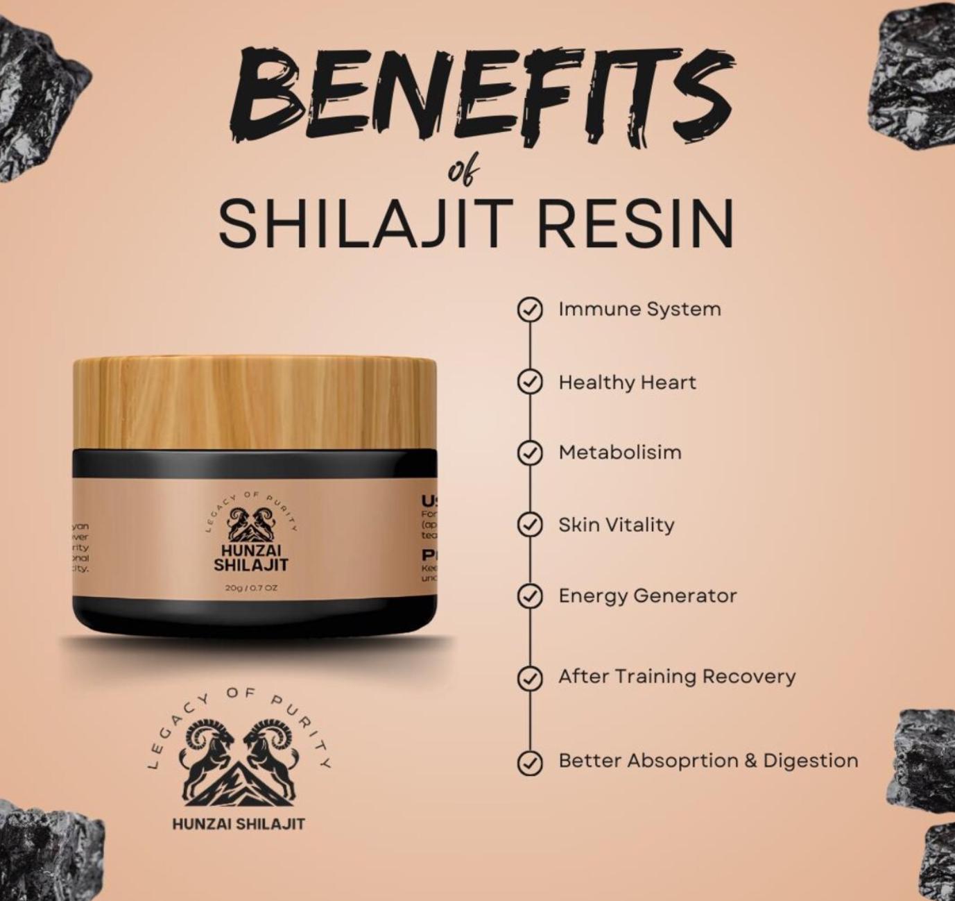Hunzai Himalayan Organic Family pack 3Packs Shilajit  | 100 Percent  Natural | Ayurvedic Energy & Immunity Booster | Up to 70% Fulvic Acid.